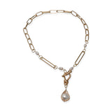 Chain necklace with pearl pendant KN-1000​