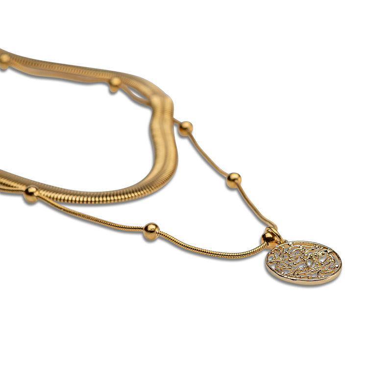 Elegant chain necklace set KS-4018