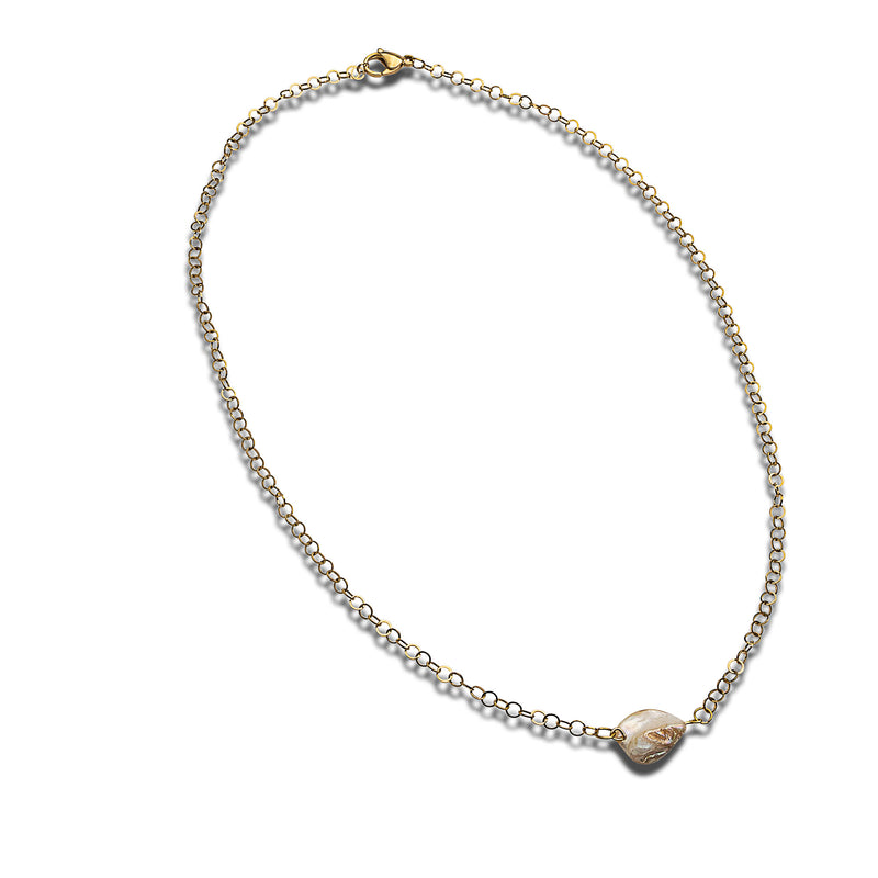 Freshwater pearl necklace earrings set KS-4014