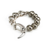 Bracelet with mother of pearls and chain KB-109​