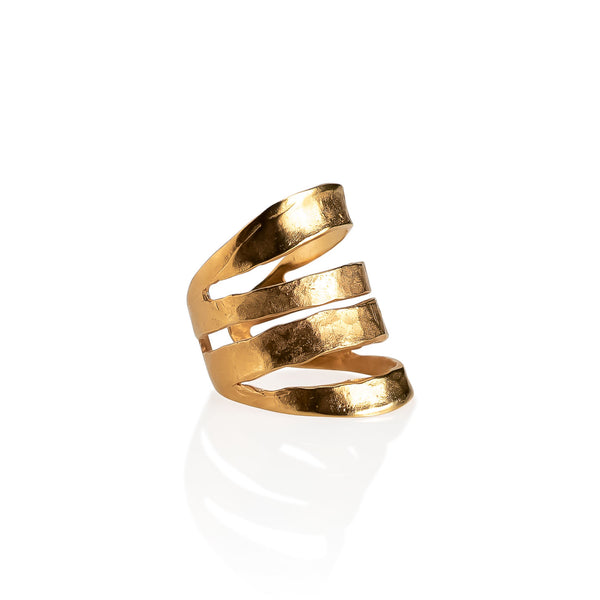Gold-plated metal ring KR-2002​