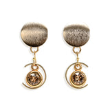 Pendant earrings with Swarovski stones KE-3000