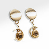 Pendant earrings with Swarovski stones KE-3000