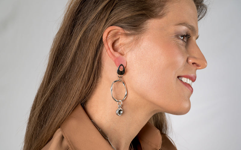 Swarovski crystal stone earrings KE-3006
