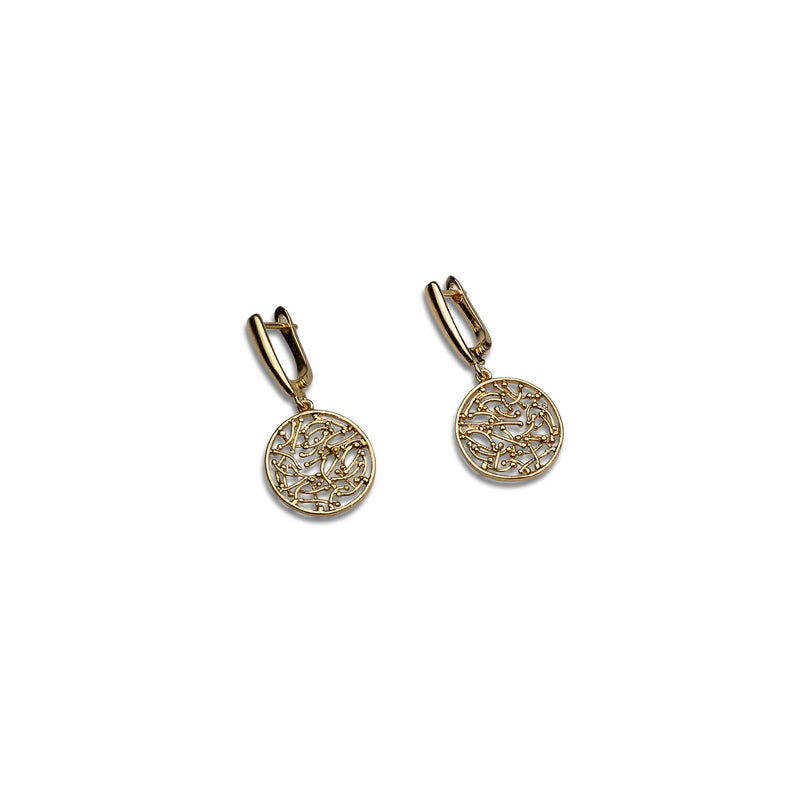 Gold-plated earrings KE-3008​