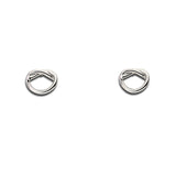 Minimal brass knot earring KE-3019