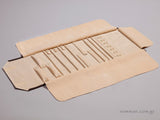 Pleather brown presentation pouch BK-100